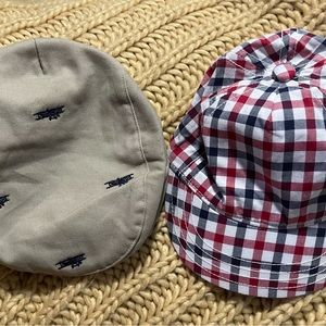 2 infant boy caps